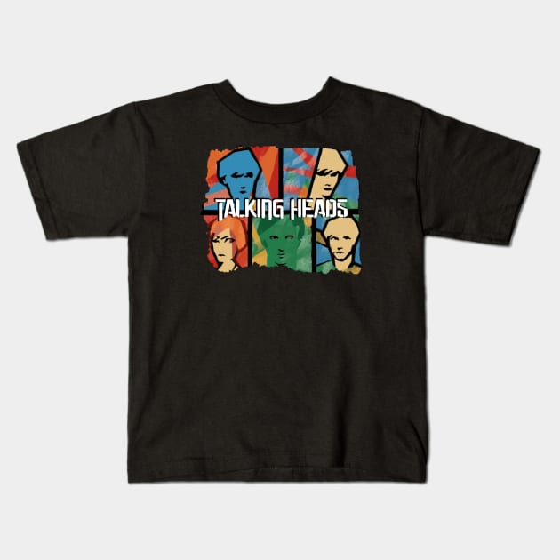 Talking Heads Kids T-Shirt by Pixy Official